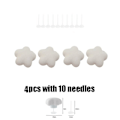 Miniatyrbilde 1 av 10: 4 stk Laken Feste Pins for Barn Seng Dekorasjon Godteri Hjerte Sky Rund Blomst Form Dyne Teppe Sklisikre Klemmer flower-gray flower-gray