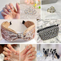 Miniatyrbilde 4 av 4: 14400 stk Hvite Flatback Rhinestones for DIY Håndverk, Krystall, SS6, 1,9-2,1 mm Crystal SS6/14400pcs