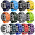 Miniatyrbild 7 av 7: 22 mm 26 mm silikonrem för Garmin Fenix ​​7X 7 Pro Solar/6X 6 Sapphire 5 5X Plus 3 3HR/Epix QuickFit WatchBand 1:1 Officiellt band style2 Armégrön style2 Army green QuickFit 22mm