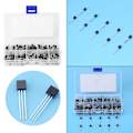 Miniatyrbillede 4 af 8: 10 værdier NPN PNP transistor 200 stk transistor sortimentssæt tre stift transistor TO-92 BC327-BC558