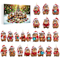 Miniatyrbilde 1 av 8: Kapibara Adventskalender, Akryl Julepynt til Jul 2024 Style