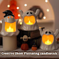 Miniatyrbild 3 av 8: Halloween Spöklykta, Söt Spökformad Tealightkopp, Bordscentrum Wear one's hat