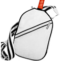 Miniatyrbild 7 av 8: Racketväska, Tennisracketväska, Tennisracket täckväska, Tennisracketskydd för män kvinnor, lätt axelväska för tennisracket badmintonracket Vit