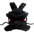 Miniatyrbillede 8 af 8: Dragehue | Strikkede dragehatte | Kinesisk dragetema hæklet strikket hue drage kostume cosplay tilbehør jul Svart