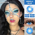 Miniatyrbillede 3 af 6: Eyeshare Anime Farve Kontaktlinser Til Øjne Cosplay Farvede Linser Blå Skøre Halloween Linser Kontaktlinse Skønhed Makeup NEBULA-BLUE NEBULA-BLUE