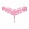 Pikkukuva 1 / 7: Seksikäs Nauhapitsi Alusvaatteet Naiset Takana Bogbyxor Naiset G-String T-Back Thong Läpinäkyvä Alusvaatteet Söpö Helmillä KL107Pink One Size