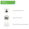 Pikkukuva 5 / 5: Mini ANT+ USB-adapteri Garminille Zwiftille Wahoolle