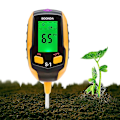 Miniatyrbilde 1 av 9: Jord PH-måler 4-i-1 Jordtester Fukt Digital Plantetermometer Test Fuktmeter for Potteplanter Hager Gressplener