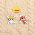 Miniatyrbillede 5 af 7: One Bit Tecknad Brosch Anime Action Figur Luffy Zoro Sanji Stift Emalje Smycken Ryggsäck Kläder Broche Barn Födelsedagsgåva Imitation Rhodium Pläterad