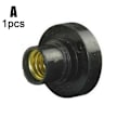 Miniatyrbillede 1 af 10: 10 stk. E14 Glødepære Skrue Lampe Fastgørelse Sockel Holder Skruesokkel sort One-size 10stk