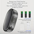 Miniatyrbild 5 av 7: 1 set trådlös dörrklocka batteridriven, blinkande trådlös dörrklocka för hemmet, 304,8 meter dörrklocka med 1 dörrklockknapp och 1 bärbar dörrklocka