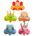 Miniatyrbillede 2 af 6: Kreativ tegneserie baby cover Super blød krystal Lær at sidde Sæde Madstol Case Delikat og behagelig funktion A