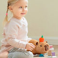 Miniatyrbillede 4 af 5: Capybara Plys | Capybara Bamse | Capybara Gaver | Realistiske Plysdyr | Brun Plysdukke Legetøjsfigur | Blød Capybara Pude Hjem