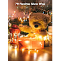 Miniatyrbillede 3 af 4: 18 Pak Batteridrevne Fe-Lys, 7ft 20 LED Vandtætte til DIY Bryllup Warm White and White 18 Pack