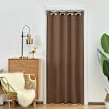 Miniatyrbillede 1 af 7: Solid Farve Skygge Og Termisk Isolering Partition Dør Gardin, Garderobe Dør Gardin, Soveværelse Og Stue Dør Gardina Kaffe W100cm x H200cm 1Pc