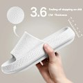 Miniatyrbillede 1 af 7: Cloud Tofflor För Män Flip Flops Strand Sandaler Badrum Icke-Slipp Slides Män Kvinnor Tofflor Inomhus Skor Man S Löper B-White 3.6cm 42-43(passar 41-42)