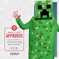 Pikkukuva 7 / 7: Minecraft Poika Creeper Pixel Puku, Halloween-asu lapsille L