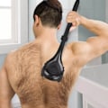 Miniatyrbillede 1 af 5: baKblade 2.0 PLUS - Ryggraker til mænd (DIY), ergonomisk håndtag, våd eller tør barbering (blade inkluderet) | BAKBLAD