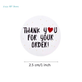 Miniatyrbilde 6 av 7: 500 stk/rull runde takk for bestillingen hjerte klistremerker håndlagde multi-style forseglingsetiketter forseglingsetiketter scrapbooking dekorasjon 43