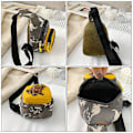 Miniatyrbillede 3 af 5: Mode Rygsæk Kvinder Børn Casual Pige Crossbody Rygsæk Pige Sling Bag Kvinder Sling Rygsæk Mode Midjepakke DB Gul 14x7x18cm Yellow 14x7x18cm