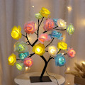 Miniatyrbild 3 av 8: LED bordslampa lampor ros blomma träd USB nattlampor hem dekoration A one size