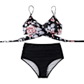 Miniatyrbild 1 av 5: Wrap Bikini Set Push Up hög midja 2 delar M