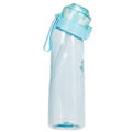 Pikkukuva 1 / 5: Hedelmätuoksuiset renkaat Olki Vesi Pullo Kestävä Kannettava Urheilukuppi Kuntoiluun Treeniin Sininen 650ml