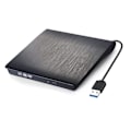 Pikkukuva 1 / 6: USB 3.0 Ulkoinen DVD-RW CD-kirjoitin / soitin DVD-poltto musta USB