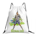 Miniatyrbillede 1 af 5: CR7 Cristiano Ronaldo Rygsække Multifunktionsposer med Snøretræk Snøretræk Bunt Pocket Sportstaske Bogtasker til Rejsestuderende style 15