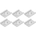 Miniatyrbillede 4 af 7: 3 Waters Kajak Adapter, 6 ST Aluminium Kajak Adapter Anodiserad Tight Connection Track Adapter Plattor med O-ring för FeelFree