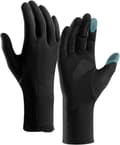 Vinter Touchscreen Handsker, Varm Termisk Foret Polyester Spandex Blanding, Anti-Skrid Greb, Til Mænd Løb Cykling Vandring, Sort, Størrelse M