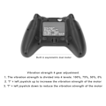 Miniatyrbilde 4 av 9: Trådløs spillkontroll Profesjonell ergonomisk følsom Hjem USB Gamepad Joystick for Android Svart