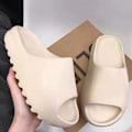 Pikkukuva 2 / 7: Sommar Clogs Mode Mjuk Botten Strand Män Tompa Kvinnors Sandaler Sjuksköterska Medicinska Sabot Eva Glider Andas Skorna Beige 42-43