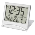 Miniatyrbild 1 av 5: Digital resealarmklocka - Fällbar kalendertemperaturtimer Lcd-klocka Väderprognosklocka B