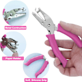 Miniatyrbilde 2 av 4: 1/4\" Hulltang, Enkelt Hulltang med Rosa Grep for Håndverk Pink