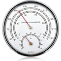 Miniatyrbild 1 av 6: Bastutermometer Fahrenheit 4,9 tum 2 i 1 metallbastutermometer och hygrometer med hängande hål fickbar termometer för rumsbastu Tillbehör utomhusliv
