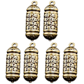 Miniatyrbillede 2 af 4: 6 stk. Messing nøglering vedhæng messing amulet vedhæng nøglering hængende pynt