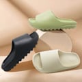 Pikkukuva 4 / 7: Unisex Toffar Classic Strand Tofflor Sommar 2024 Män Casual Eva Platt Tofflor Damn Badrum Skor Grön 46-47