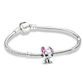 Miniatyrbilde 1 av 5: PANDORA Sølv Sterling Disney Lilo Stitch Berlock Armbånd Berlock Sølv 18cm