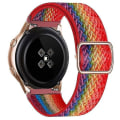 Miniatyrbild 2 av 5: SQBB Nylon för Samsung Galaxy Watch 4/classic/46mm/active 2/gear S3 Justerbart elastiskt armband Pride Edition 20mm