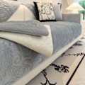 Miniatyrbillede 2 af 7: 1:a Jacquard Plysch Sofaovertrekk Sklisikring Sofa Underlag Anti Katt Skrape Sofaovertrekk Møbelbeskyttelse For Soverom Kontor Stue Hjemmeinnredning