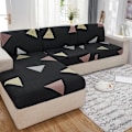 Miniatyrbilde 1 av 7: 1 ST Stretch-setersofaovertrekk for stueunderlag Beskyttelsesdeksel Elastisk trykt trekk Universal for alle årstider sanjiaoxing L-form