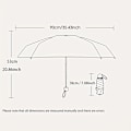 Pikkukuva 5 / 7: 1. Paraply, Reseparaply Kompakti Ultralight Mini Kannettava Vedenkestävä Taittuva Paraply, 6 Ripaa Vahvistettu Paraplyrunko Vaaleansininen