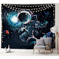 Miniatyrbild 1 av 5: Mandalatapet, Galaxy Gobeläng, Astronaut Gobeläng för barn Man Kvinna Sovrum Väggdekor Gobeläng för rumsinredning (Sur)