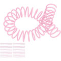 Miniatyrbillede 1 af 8: Spiralbundne spoler, 20 stk., spiralbundne plastspoler, 19 mm, 3/4 tommer indvendig diameter, 30 huller, spiraler til A4 og A5 notesbøger (rosa) ROSA