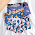 Miniatyrbild 1 av 7: 3st Herrtrosor BoxerShorts Herr Underkläder Bomull Boxer Herr Cartoon Fruktkalsonger Andas Fukt Man Boxers LiGanYe XXL 70-80KG
