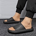 Miniatyrbilde 2 av 7: Høy kvalitet sky tøfler for menn flip flops strand sandaler baderom ikke-slipp slides menn kvinner tøfler innendørs hus sko er B-Green 36-37 (passer 35-36)