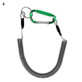 Miniatyrbilde 4 av 7: Ny Spiral Stretch Keychain Elastisk Spring Rep Key Ring Metall Karabiner För Utomhus Anti-Förlorade Telefon Spring Key Cord Lås Krok 9 1.2m