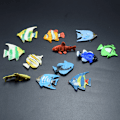 Miniatyrbillede 5 af 7: 12 stk. Mini Tropiske Havfisk Husdyr Figurer Legetøj PVC Pool Fisk Legetøj Tidlig Uddannelse Mini Marine Fisk Legetøj 0.1