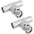 Miniatyrbild 7 av 7: BNC-adapter, BNC-splitter Snabb överföring av koaxialkontakt med 2 för videosignalallokering